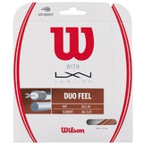 Wilson Duo Feel Hybrid Tennis String Set - Bronze / Natural