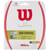 Wilson Duo Control Hybrid Tennis String Set - Gold / Natural