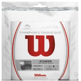 Wilson Champions Choice 16/16L Tennis String Set - Natural / Silver